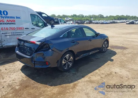 2018 Honda Civic Ex-T from USA, damaged, VIN JHMFC1F35JX023886